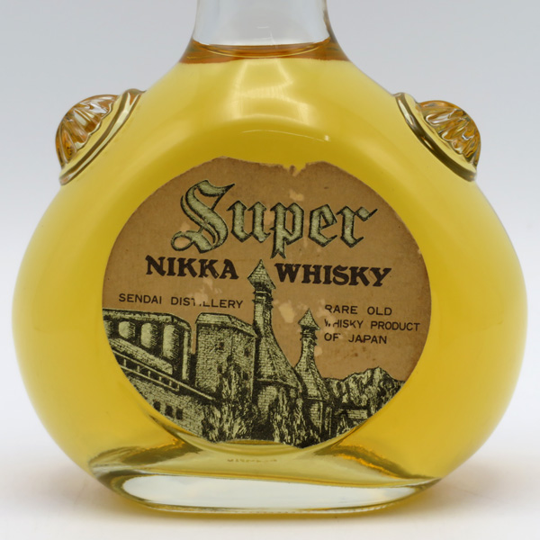 ベビーサイズ】【レトロ：特級表示】スーパーニッカ 突起ボトル 仙台