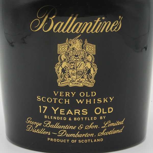 【レトロ】バランタイン17年 （Ballantine's） 陶器ボトル 750ml 並行品 （替栓付き・箱なし）