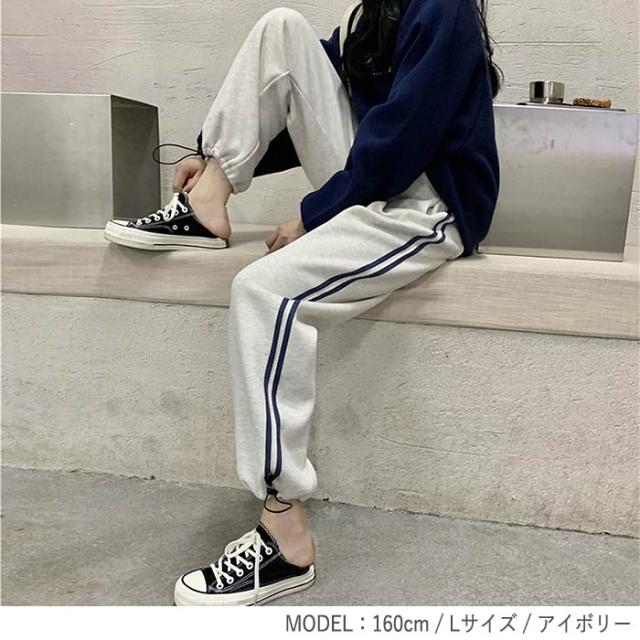 夏新作 スウェットパンツ ラインパンツ ジョガーパンツウェストゴム 楽ちんパンツ ボトムス レディース 02 の通販はau Pay マーケット Uricca ウリッカ By ブルーポート
