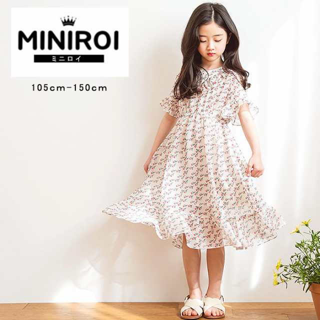 Miniroi ミニロイ ワンピース 韓国子供服 女の子 小花柄 フレア 夏 かわいい ドレス フリル ゆうパケット送料無料 郵2 Ad 552 の通販はau Pay マーケット ブルーポート