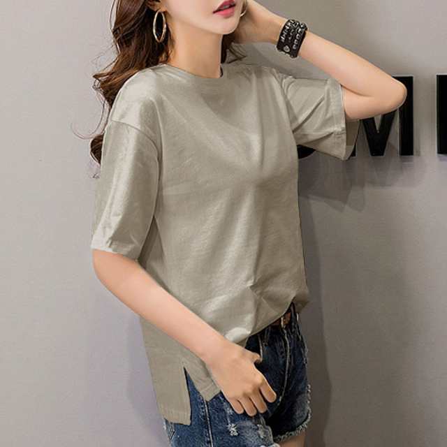 まとめ買い15％OFF！tシャツ レディース カットソー 春 Uネック 半袖 無地 ゆったり シンプル Tシャツ (送料無料)[郵2]^t698^の通販はau  PAY マーケット - uricca（ウリッカ）by ブルーポート