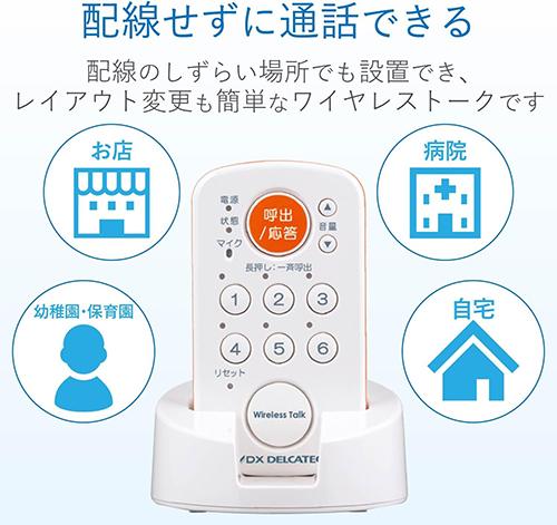 【長期保証付】DXアンテナ WCM10 DXアンテナ デルカテック ワイヤレストーク 簡易移動機_1