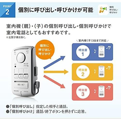 【長期保証付】DXアンテナ DWA20BD DXアンテナ ワイヤレスインターホン 室内親機 玄関子機セット_2