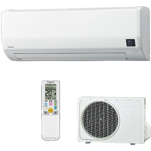 ＜エアコン 10畳用 2.8kw コロナ ReLaLa リララ CSH-W2824R-W ホワイト 電源100V [配送のみ/設置工事なし]＞