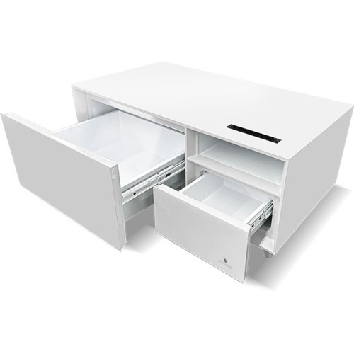 SAPPHIRE(サファイア) SAPPHIRE by LOOZER SMART TABLE STB80 WHITE 冷蔵庫付きスマートテーブル 2ドア 81L