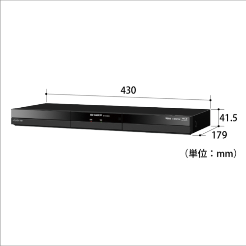 シャープ(SHARP) 2B-C10GW1 AQUOS アクオス ブルーレイディスクレコーダー 2チューナー 1TB_1
