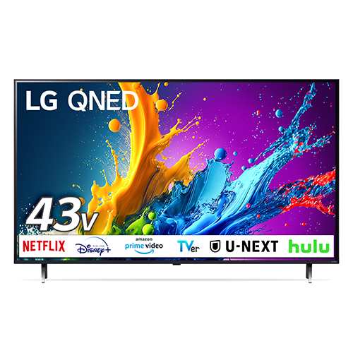 LGエレクトロニクス LG 43QNED80TJA 4K 43V型 量子ドット QNED液晶テレビ