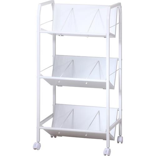 不二貿易 【組立品】ファイルワゴン ３段