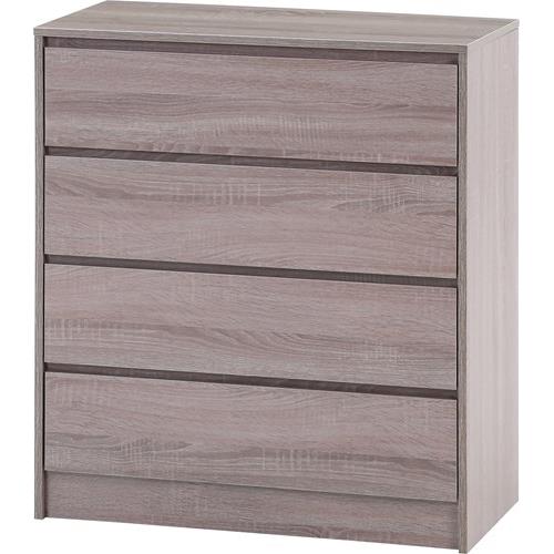不二貿易 【組立品】工具不要４段チェスト ＧＹ
