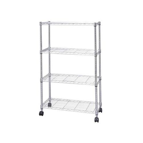 アイリスオーヤマ(Iris Ohyama) SE-7512(クロムメッキ) メタルシェルフ 4段 幅76cmの通販は 5,142円