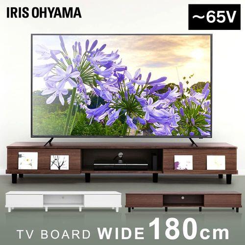 アイリスオーヤマ(Iris Ohyama) BAB-180A ウォールナット AVボード ボックスタイプ 幅150cm 65V対応_6