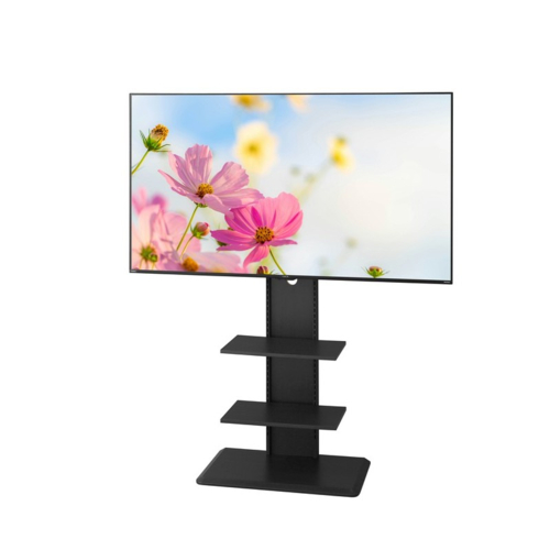 アイリスオーヤマ(Iris Ohyama) UTS-700R-B ブラックオーク スタンドテレビ台 幅70cm VESA対応 高さ13段階 65V対応_4