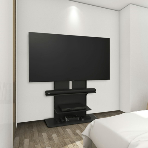 アイリスオーヤマ(Iris Ohyama) UTS-900R-B ブラックオーク スタンドテレビ台 幅90cm VESA対応 高さ13段階 75V対応の通販は