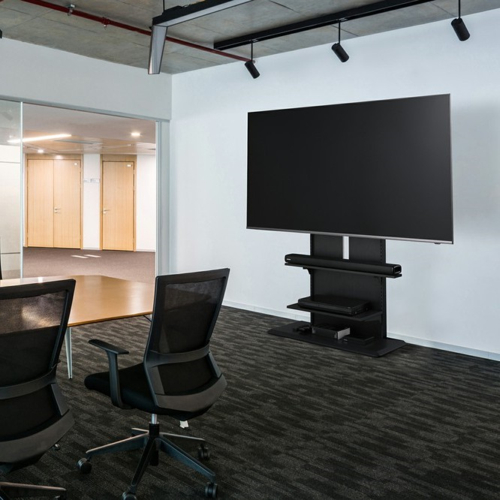 アイリスオーヤマ(Iris Ohyama) UTS-900R-B ブラックオーク スタンドテレビ台 幅90cm VESA対応 高さ13段階 75V対応の通販は