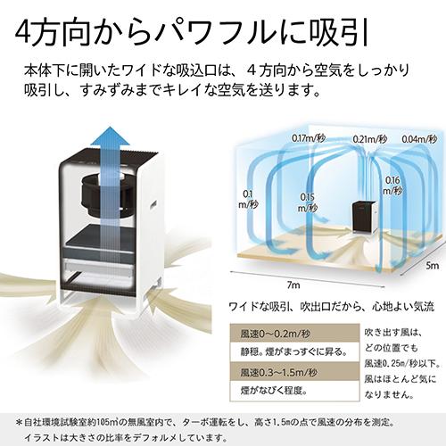 ダイニチ CL-HB924-WT ホワイトブラウン ハイブリッド式空気清浄機 空気清浄38畳_4