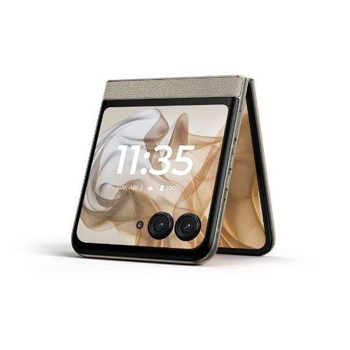 モトローラ(MOTOROLA) motorola razr 50 6.9+3.6型 12GB/512GB サンドクリーム SIMフリースマートフォン PB230001JP フリップ 折りたたみ_9