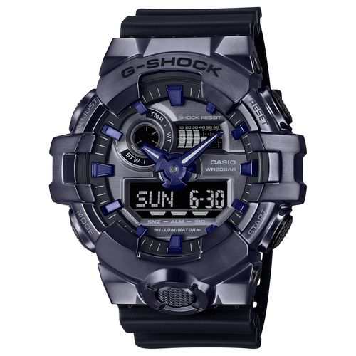 CASIO(カシオ) GM-700P-6AJF G-SHOCK ANALOG-DIGITAL 20気圧防水 ステンレスベゼル腕時計 国内正規品