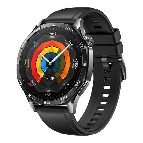 HUAWEI WATCH GT 5 Pro 46mm ブラック シリコンバンド HUAWEI(ファーウェイ) HUAWEI WATCH GT 5 46mm ブラック シリコンバンド