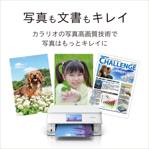 【長期保証付】エプソン(EPSON) Colorio カラリオ EP-887AW ホワイト A4カラーインクジェット複合機 4.3型ワイドタッチパネル_1