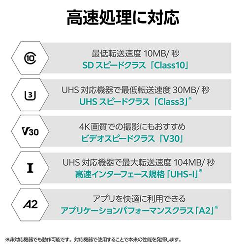 エレコム(ELECOM) MFMS128GU13A2R データ復旧microSDXCメモリーカード U3 V30 SD変換アダプター付_6