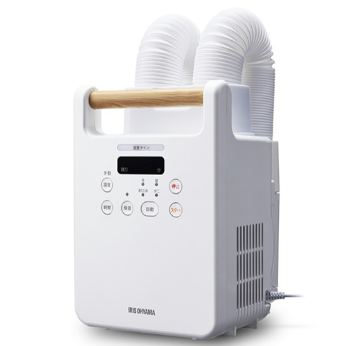 【長期保証付】アイリスオーヤマ(Iris Ohyama) FK-W2-W ホワイト ふとん乾燥機 カラリエ ツインノズル