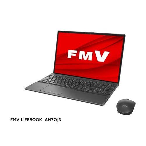 富士通(FUJITSU) FMVA77J3B LIFEBOOK AH 16型 Core i7/32GB/512GB/Office+365 ブライトブラック Windows 11Home ノートパソコンの通販は 129,140円