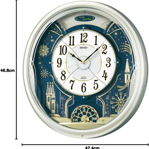 セイコー 掛け時計 新品 アナログ クロック SEIKO 衛星 白 電波 GP202W