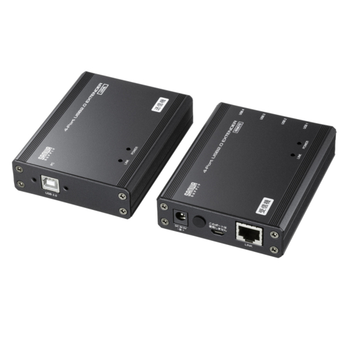 サンワサプライ USB-EXSET4 USB2.0エクステンダー 100m延長 4ポート