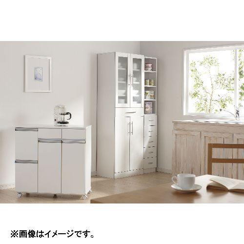 クロシオ 【一部組立】27048 鏡面すきま収納 タオルストッカーW30 ホワイト_8