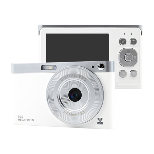 【長期保証付】KEIYO(ケイヨー) AN-DC003WH スノーホワイト スマホと繋がる!WiFiレトロデジタルカメラ 800万画素