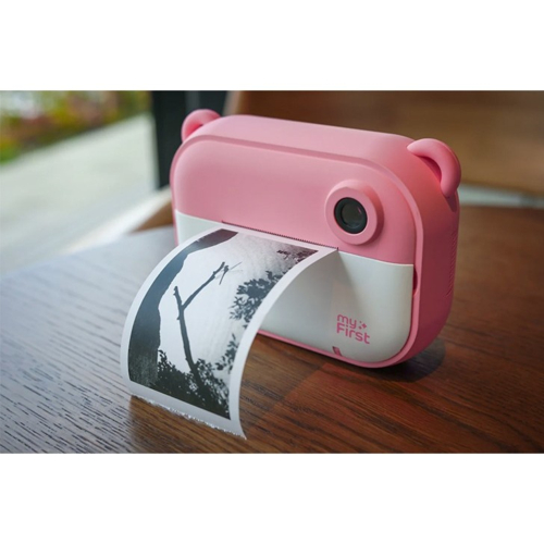 【長期保証付】Oaxis(オアキシス) FC2401SA-PK01 myFirst Camera Insta II ピンク1200万画素 感熱紙ラベルプリンター機能付 動画撮影 microSD4GB付_4