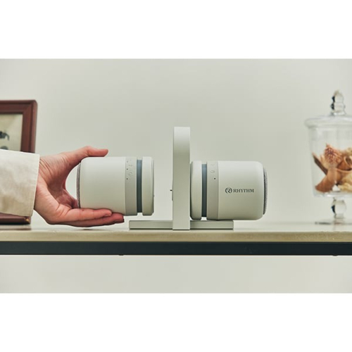 【長期保証付】RHYTHM(リズム) 9YYA30RH08 ライトグレー MAGSPEAKER DUO マグネット付 防水ポータブルステレオスピーカー Bluetooth対応_9