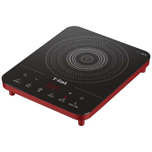 ティファール(T-fal) IH2025JP リーガルレッド 卓上IH調理器 フルフラットIH 1口IH