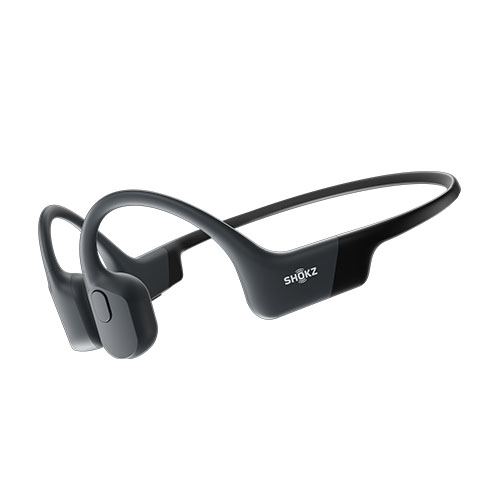 【長期保証付】Shokz(AfterShokz)(ショックス(アフターショックス)) OPENRUN ブラック 骨伝導イヤホン Bluetooth Ver.5.1対応 SKZ-EP-000003
