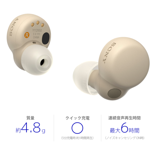 【長期保証付】ソニー(SONY) WF-LS900N-C エクリュ LinkBuds S 完全ワイヤレスイヤホン_1