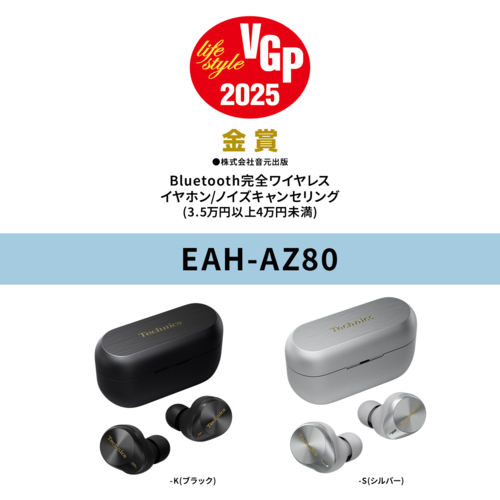 Technics テクニクス ワイヤレスイヤホン EAH-AZ80-S シルバー Premium Hi-Fi True Wireless Earbuds with Noise Cancelling