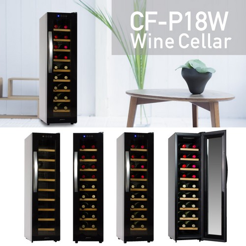 CF-P18W ぺルチェ方式ワインセラー 18本収納 デバイスタイル WF-P18W ワインセラー（18本収納） 右開き