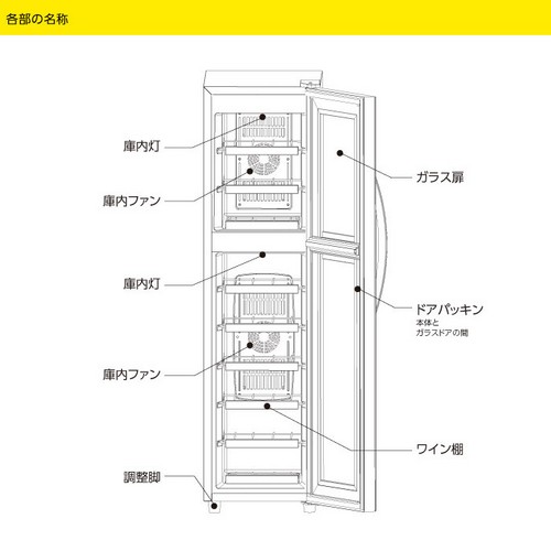 【長期保証付】デバイスタイル(deviceSTYLE) WF-P18W ぺルチェ方式ツインルームワインセラー 18本収納_3
