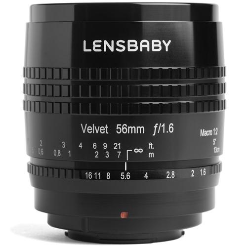 レンズベビー(LENSBABY) Velvet 56 ブラック 富士フイルムX用