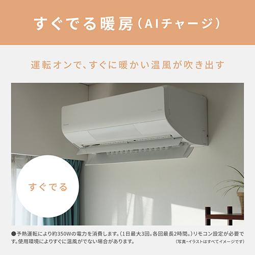 【長期保証付】＜エアコン 6畳用 2.2kw パナソニック エオリア Eolia CS-TX224D-W クリスタルホワイト 電源100V [配送のみ/設置工事なし]＞