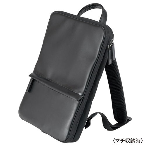ナカバヤシ CB-282BK ブラック 厚みが変わるPCバックパック 14インチ