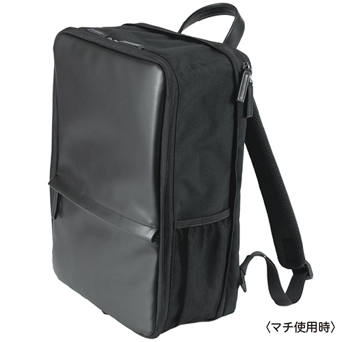 ナカバヤシ CB-283BK ブラック 厚みが変わるPCバックパック 16インチ