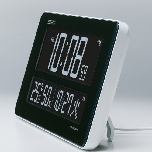 セイコー(SEIKO) DL208W ホワイト シリーズC3 電波掛け時計 交流式電源_2