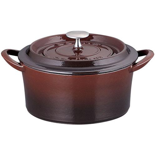 イシガキ産業 ボンボネール ココット IH対応 両手鍋 15cm 3638 ブラウン