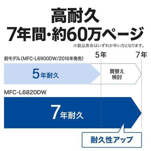 ブラザー(brother) JUSTIO ジャスティオ MFC-L6820DW モノクロレーザー複合機 A4/USB/LAN/WiFi/FAX_3
