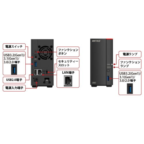 バッファロー(BUFFALO) LS710D0601 LinkStation 2.5GbE搭載 DTCP-IP対応 NAS 1ドライブ 6TB_1