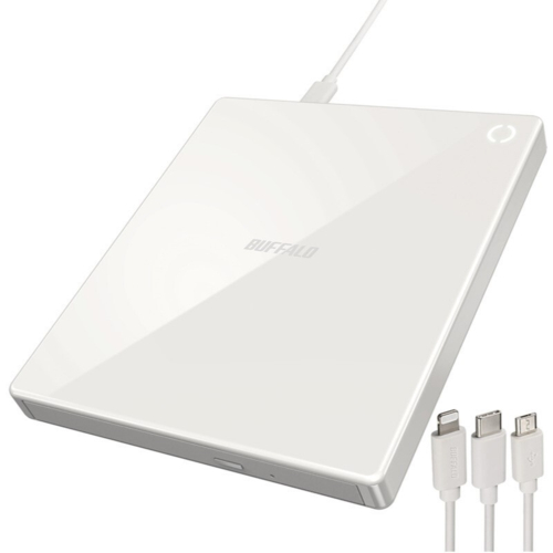 バッファロー(BUFFALO) RR-C1-WH ホワイト スマートフォン用CDレコーダー「ラクレコ」ケーブルモデル