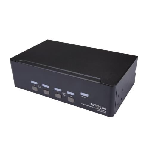 StarTech(スターテック) SV431DPDDUA2(ブラック) 4ポート デュアルDP対応KVMスイッチ 4K60Hz 切替・分配・延長機器