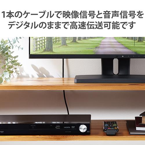 エレコム(ELECOM) DH-HDLOA20BK ブラック HDMIケーブル 長尺 4K60P 18Gbps 対応 φ4.8mm 20m_2