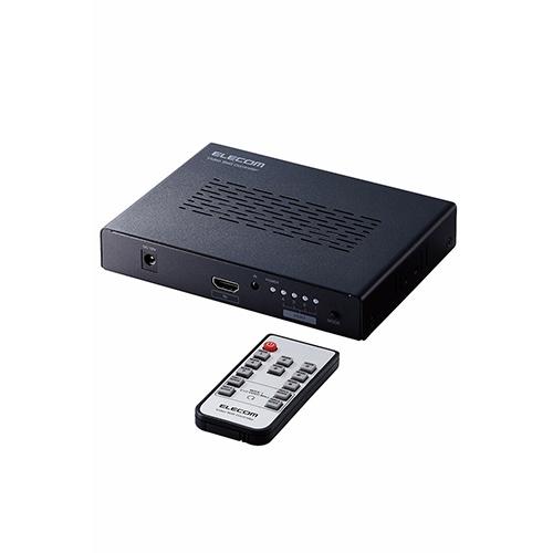 エレコム(ELECOM) VSP-VWCHD14-BK 黒 4画面 ビデオウォールコントローラー 4K 60Hz 画面回転可能